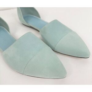 Jenni Kayne, D'Orsay suede Flat in sky, Sz 37 $495